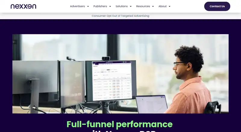 Nexxen DSP's website