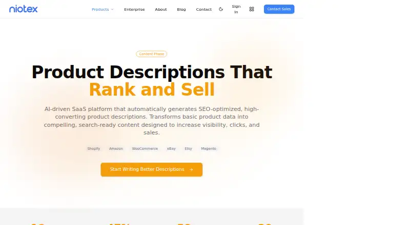 The RankWrite homepage