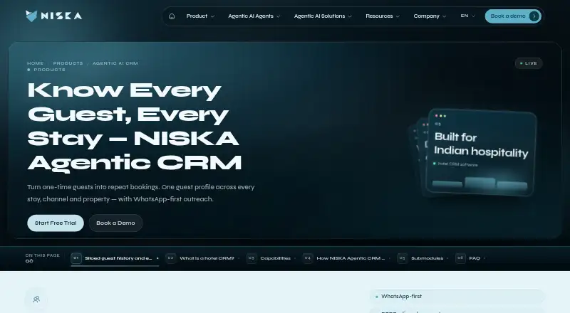 The NISKA CRM homepage