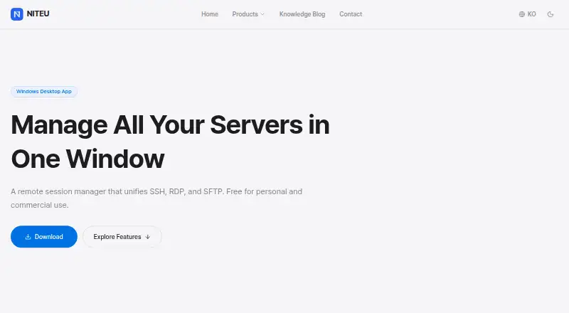 The RemoteSM homepage