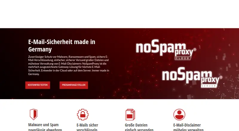 NoSpamProxy's website
