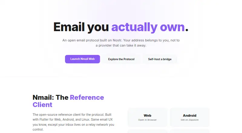 Nmail's website