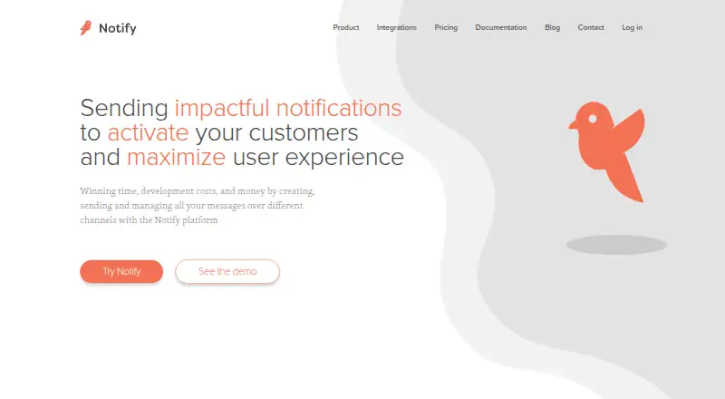Notify's website