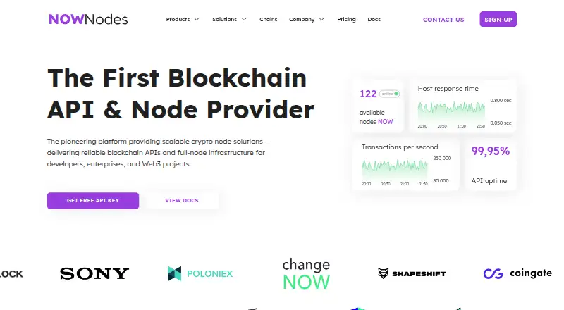 NOWNodes's website