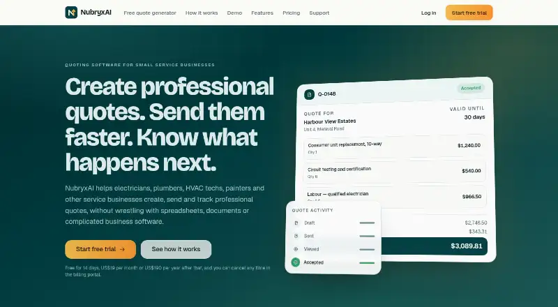 NubryxAI's website