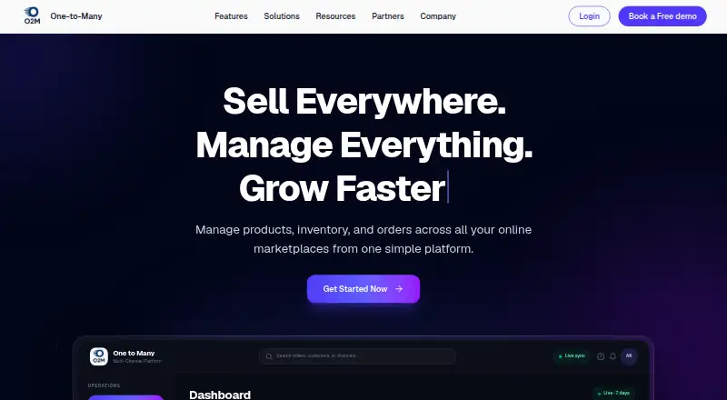O2M's website
