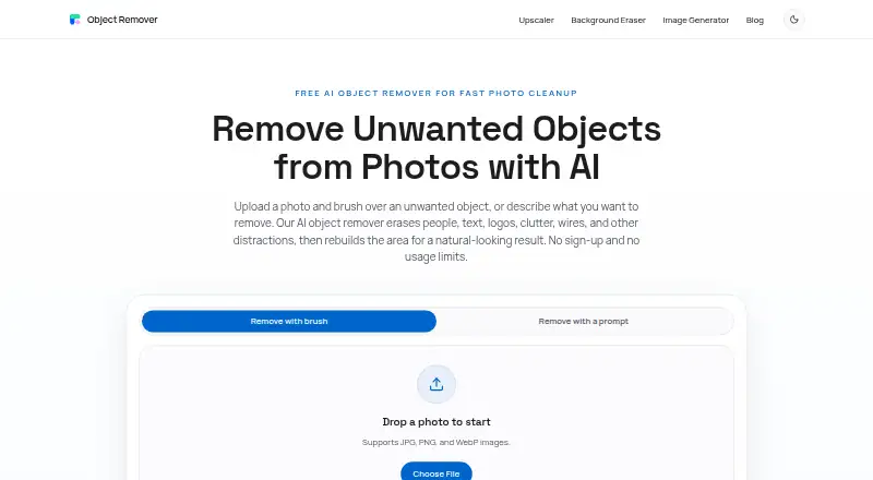 ObjectRemover.com's website