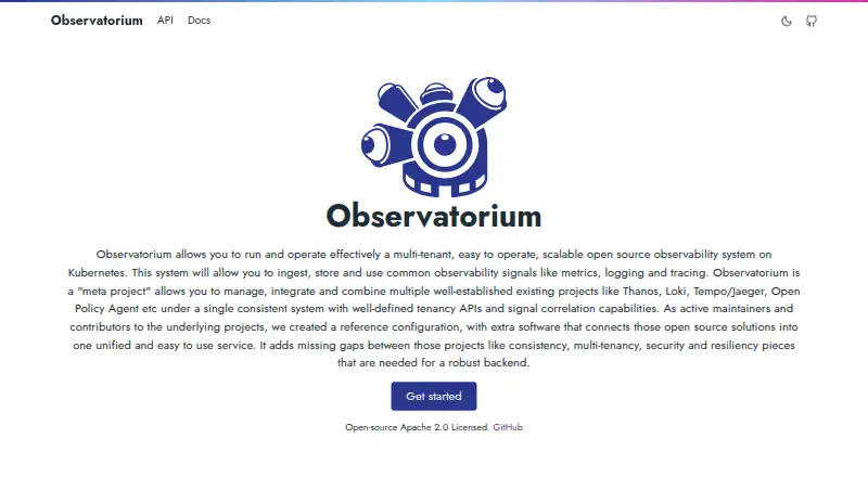 The Observatorium homepage