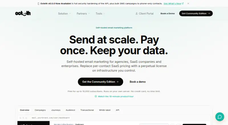 The Octeth homepage