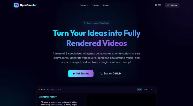 The OpenDirector homepage