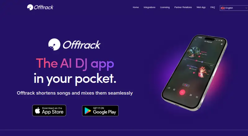 Offtrack's website