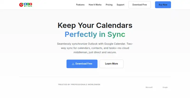 The OggSync homepage