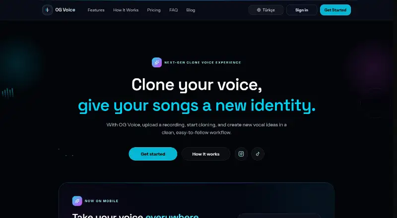 OG Voice's website