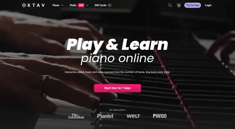 OKTAV's website