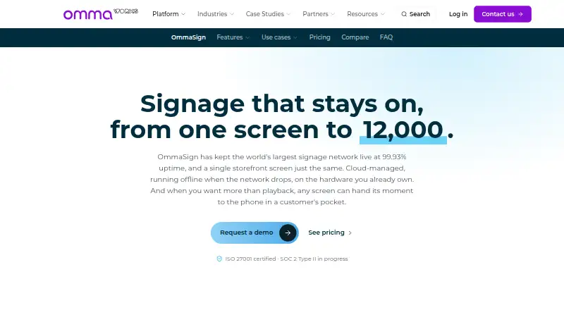 OmmaSign's website