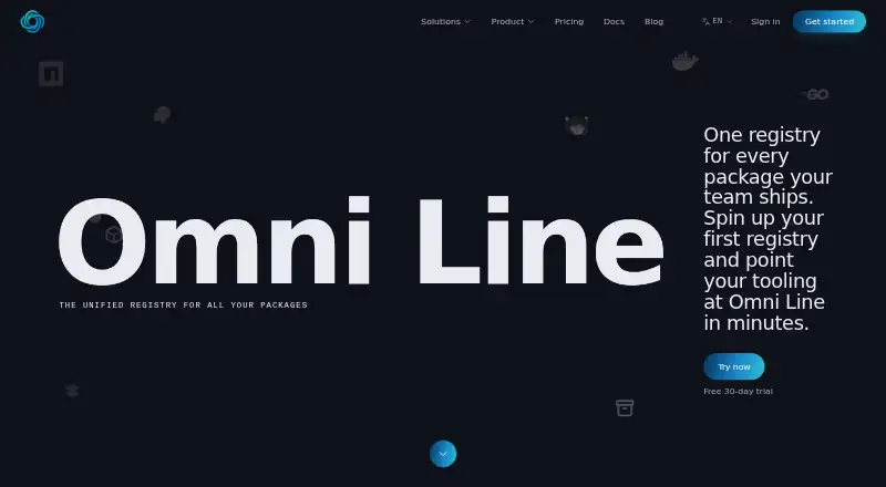 Omni Line Multipurpose Artifact Registry's website
