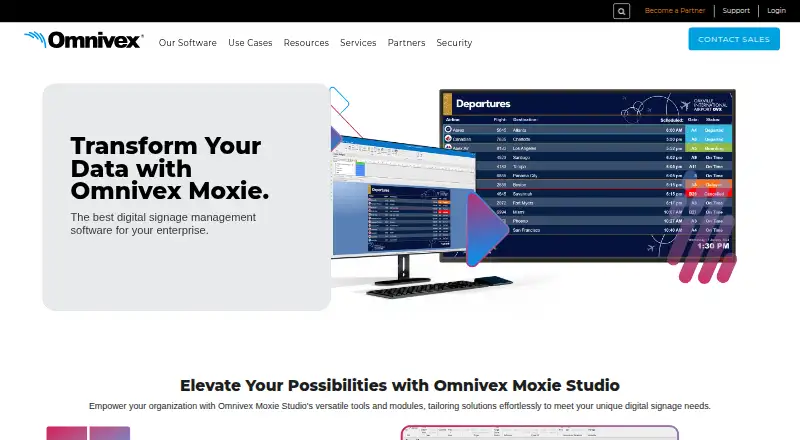 Omnivex Moxie's website