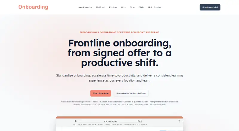 onboarding.team's website