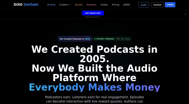 DIXO OnChain's website