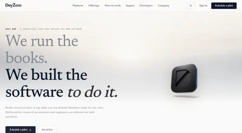 DayZero's website