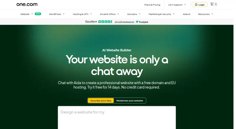 one.com Website Builder's website