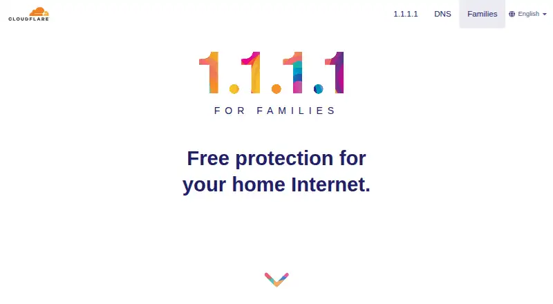 1.1.1.1 for Families's website