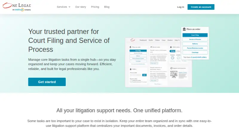 One Legal's website