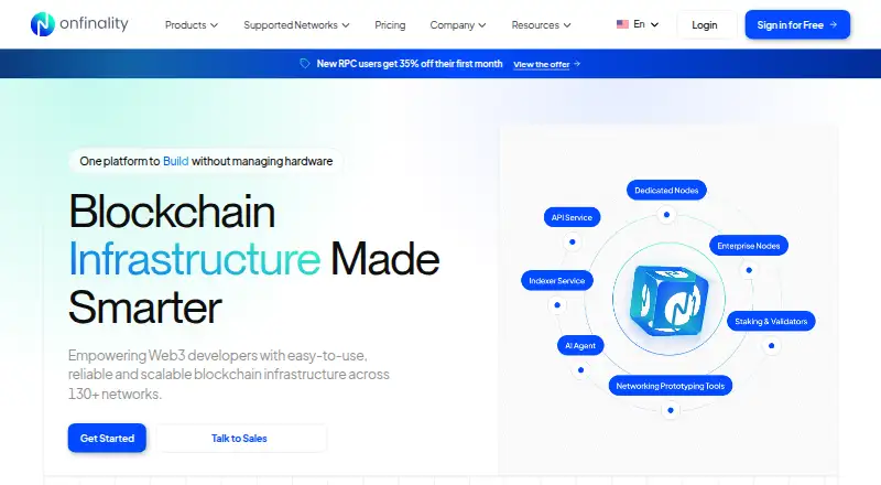 OnFinality's website