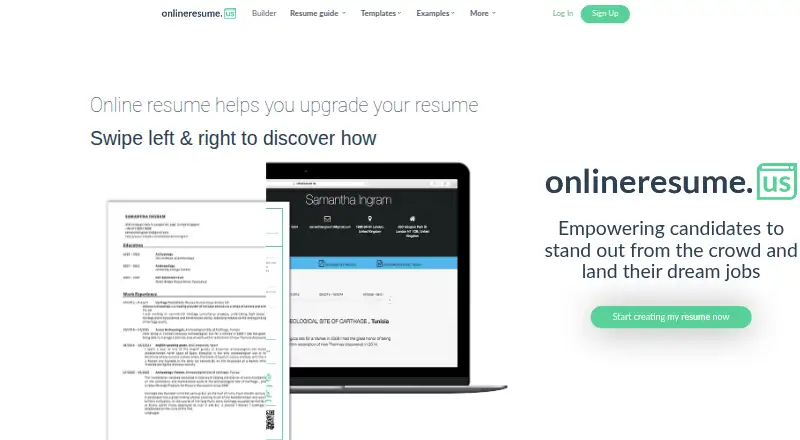 OnlineResume.us's website