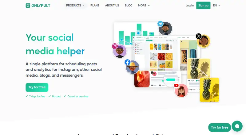Onlypult's website