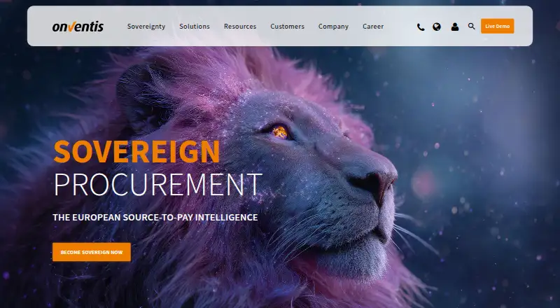 Onventis's website