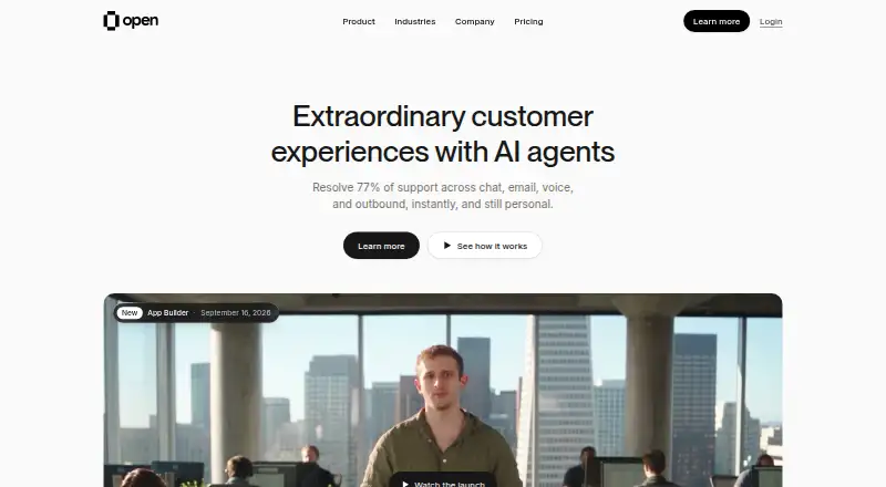Open's website