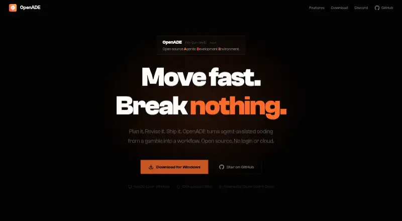OpenADE's website