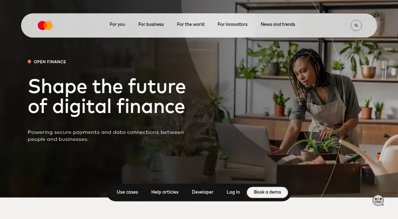 Mastercard Open Banking Payments's website
