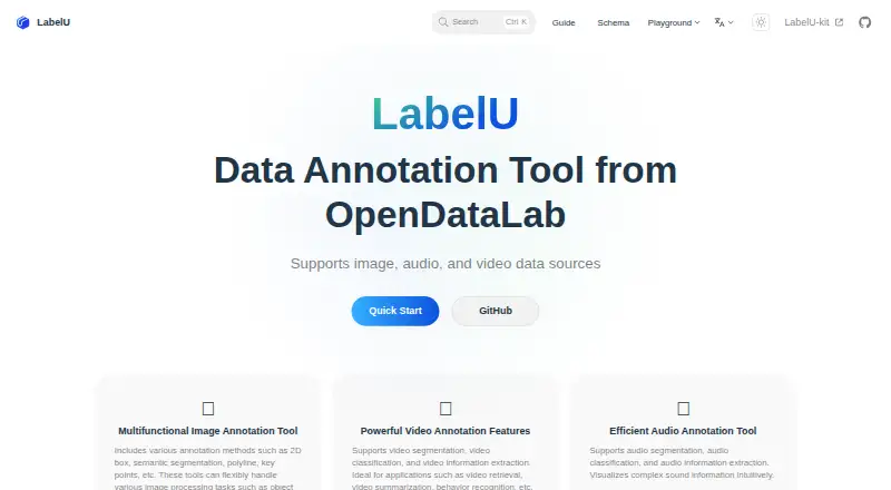 LabelU's website