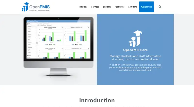 OpenEMIS Core's website