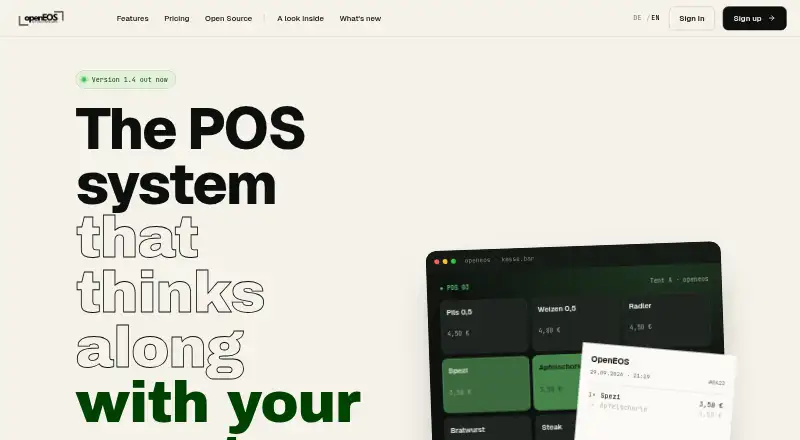 OpenEOS's website