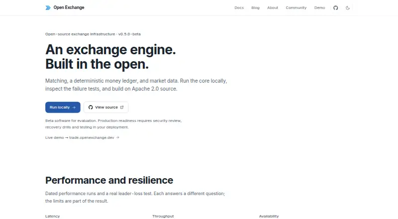 Open Exchange's website