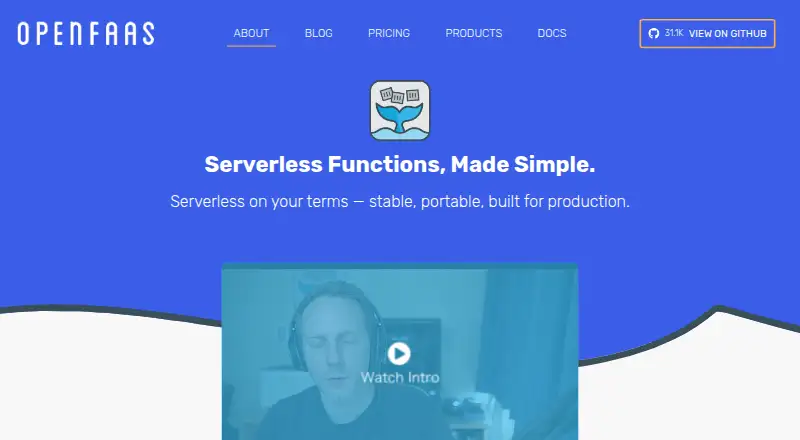 OpenFaaS's website