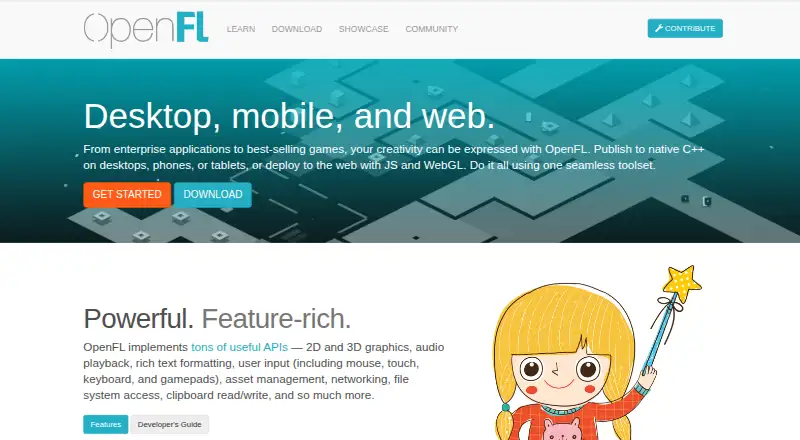 OpenFL's website