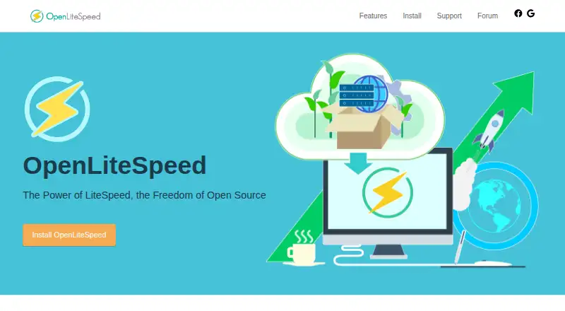 OpenLiteSpeed's website