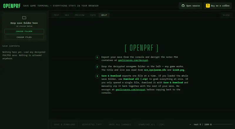 OpenPRF's website