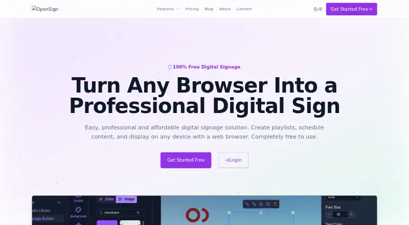 OpenSign's website