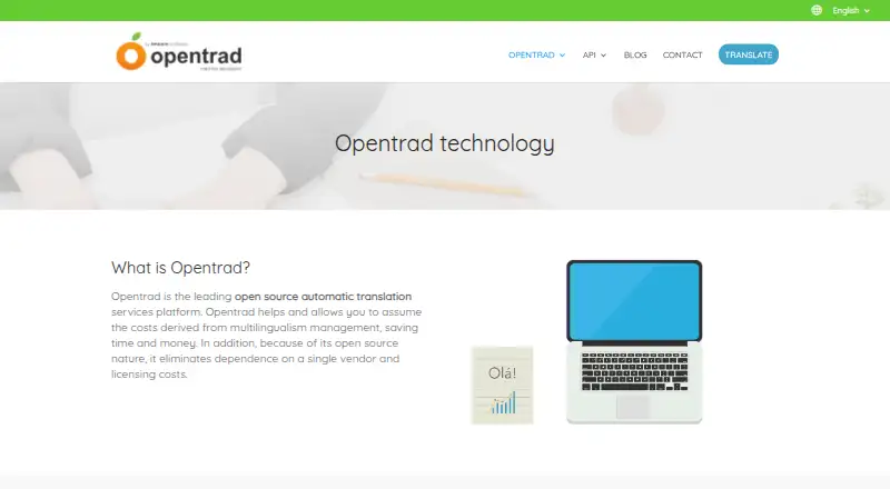 OpenTrad's website