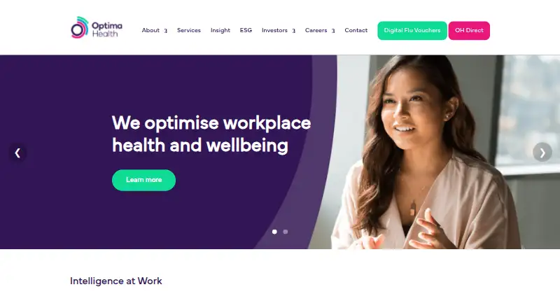 Optima Health EAP's website