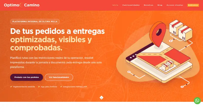 The OptimoCamino homepage