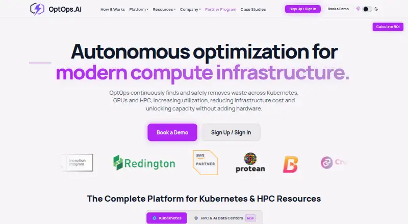 OptOps's website