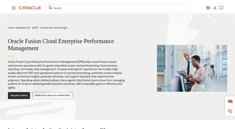 Oracle Enterprise Data Management's website