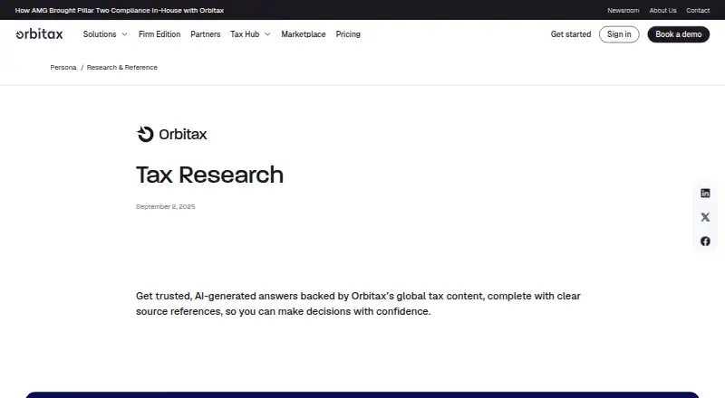 The Orbitax Tax Research homepage