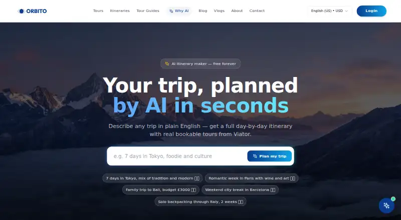 Orbito's website